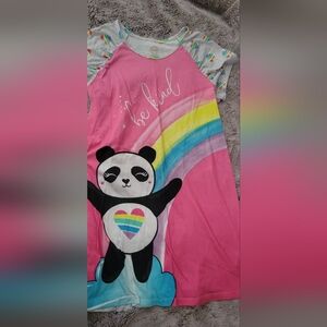 Wonder Nation Pink Rainbow Panda Nightgown